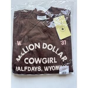 HALFDAYS X MILLION DOLLAR COWBOY BAR Sweatshirt Spiked Cocoa Small